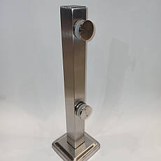 Стійка для скла, скляних огорож, перил ST-40-01, 40*40 мм, h=400 мм