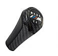 Ручка КПП BMW E87 E90 X1 X3 X5 карбон 5 ступка рычаг кулисы переключения передач 25117550685, фото 4