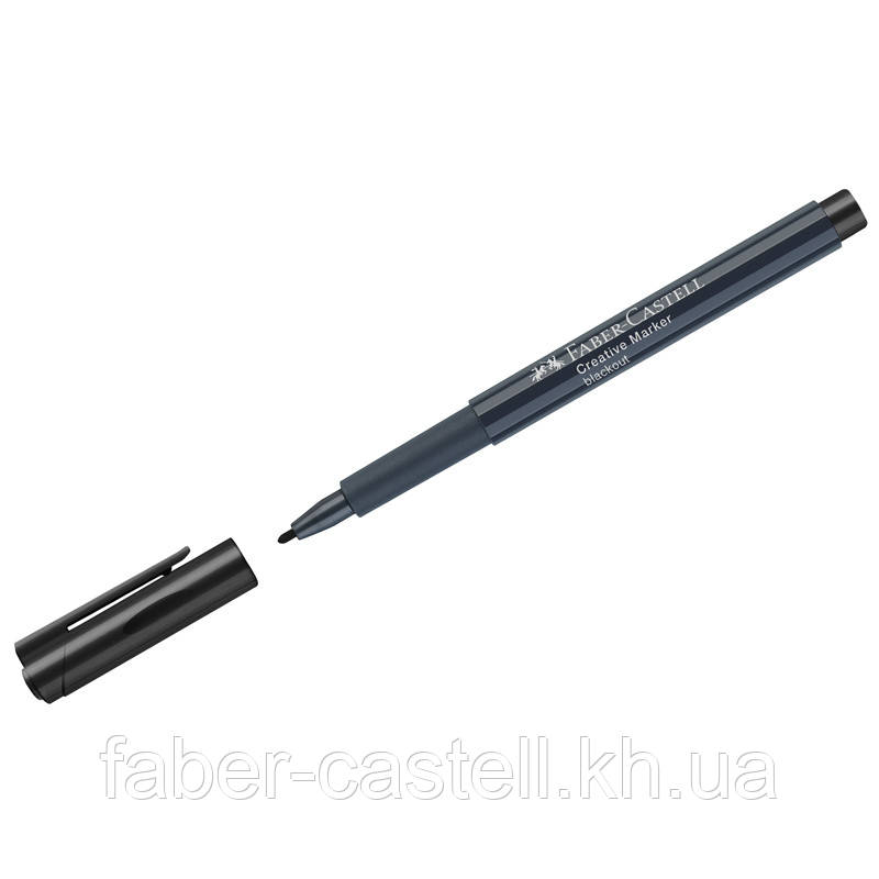 Маркер для різних поверхонь Faber-Castell Creative Marker Black, M (1,5 мм), колір чорний, 160799