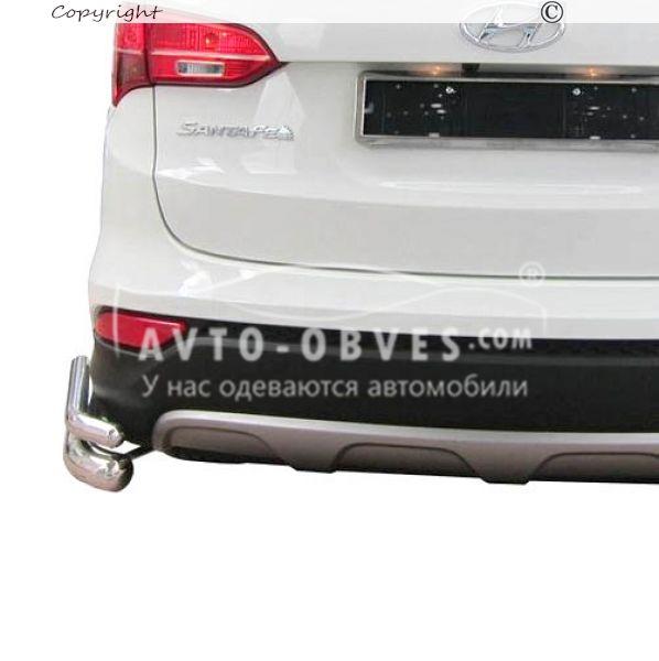 Захист заднього бампера Hyundai Santa Fe 2013-2016