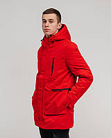 Чоловіча зимова куртка, червоного кольору.