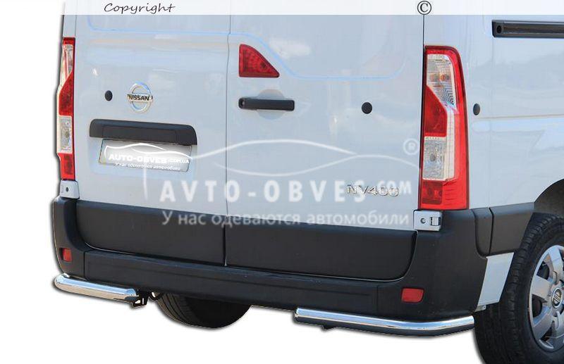 Задній захист Renault Master L1\L2\L3\L4 -тип: кути одинарні, база: Ø:60*1,6мм, фото 1