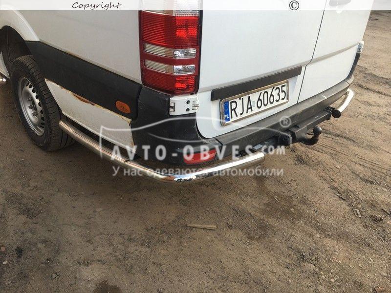 Задняя защита Volkswagen Crafter 2017-... L1\L2\L3\L4 -тип: углы одинарные, база: экстра длинная, Ø:60*2,0мм - фото 4 - id-p1155686421