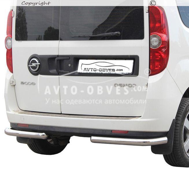 Задній захист Opel Combo 2012-2018 L1\L2 -тип: кути одинарні, база: коротка Ø:60*1,6мм