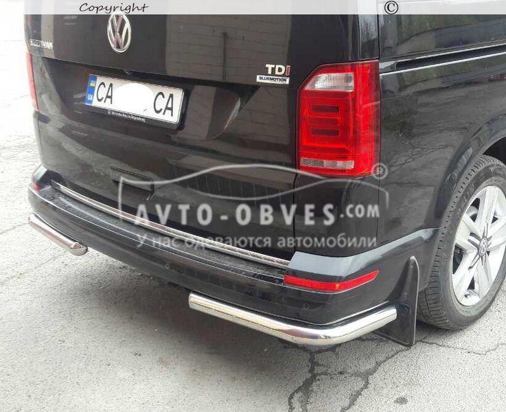 Задняя защита VW T6 2015-2022 L1\L2 -тип: углы одинарные, база: короткая Ø:60*1,6мм - фото 3 - id-p361368443