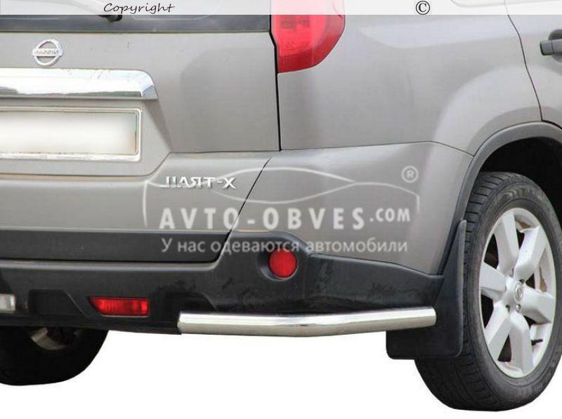Задній захист Nissan X-Trail -тип: кути одинарні, Ø:60*1,6мм