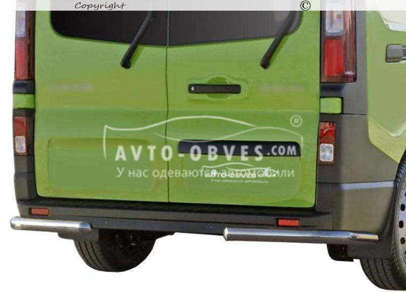 Задній захист Opel Vivaro 2015-2019 L1\L2 -тип: кути одинарні, база: коротка Ø:60*1,6мм
