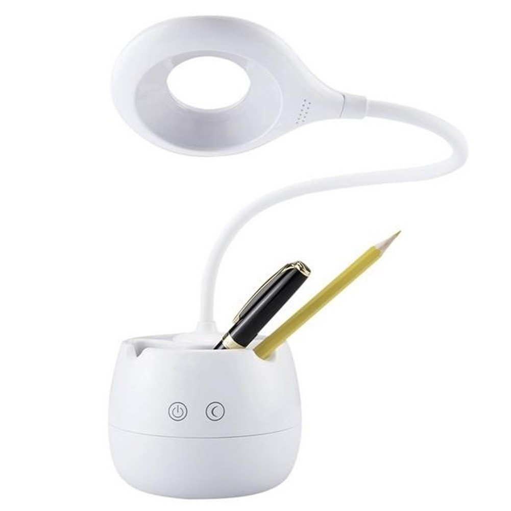 Акумуляторна сенсорна лампа на гнучкій ніжці з органайзером, фото 1