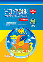 Розробки уроків. Усі уроки української мови 8 клас 1 семестр УМУ026 - працює єПідтримка, є набори за 1000 грн