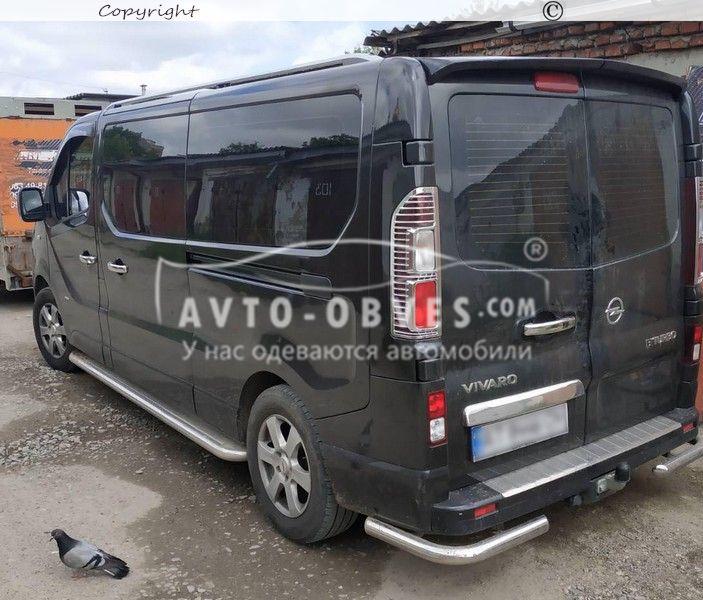 Задняя защита Opel Vivaro 2015-2019 L1\L2 -тип: углы одинарные, база: короткая Ø:60*1,6мм - фото 2 - id-p361239205