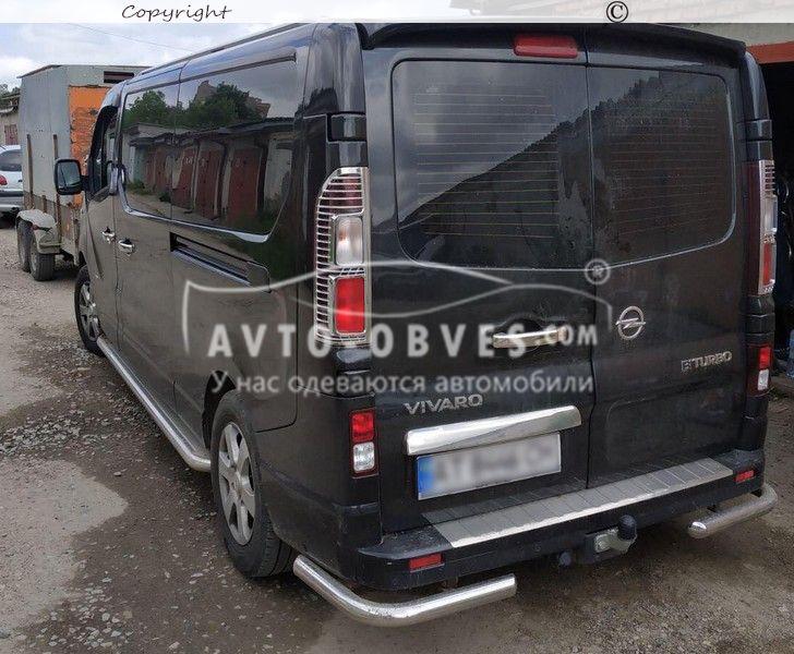 Задняя защита Opel Vivaro 2015-2019 L1\L2 -тип: углы одинарные, база: короткая Ø:60*1,6мм - фото 3 - id-p361239205