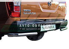 Задній захист Nissan Navara 2016-... -тип: кути одинарні