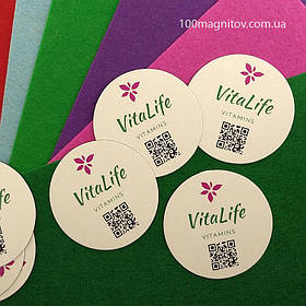 Круглий рекламний магнітик. Діаметр 68 мм 4