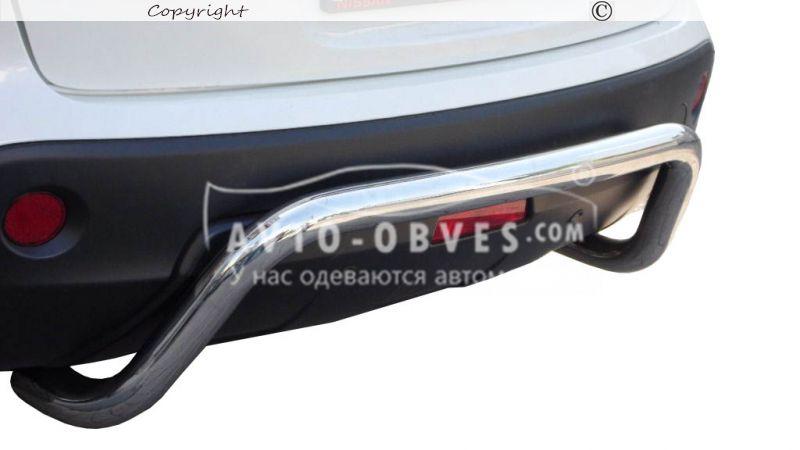 Захист заднього бампера Nissan Qashqai - тип: П-подібна, фото 1