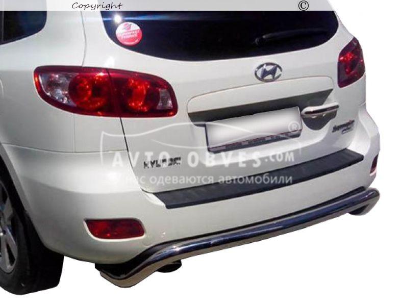 Захист заднього бампера Hyundai Santa Fe 2006-2010 - тип: П-подібна