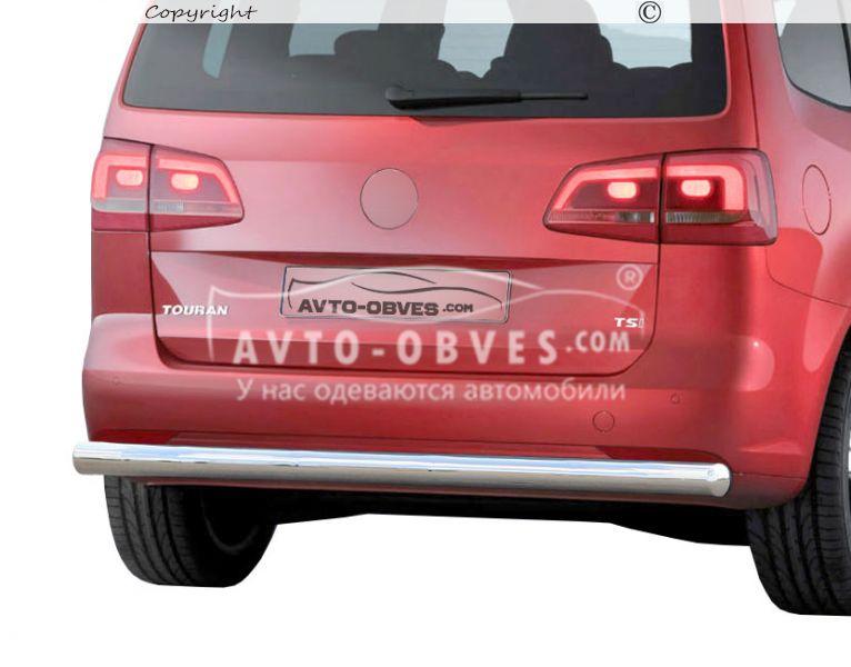 Захист заднього бампера Volkswagen Touran 2010-2015 - тип: прямий вус