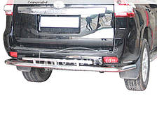 Захист заднього бампера Toyota Prado 150 2009-2013 - тип: подвійний вус