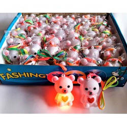 Кулон світний "Ведмідь білий" 36 шт\уп