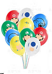 Повітряні латексні кулі Super Mario 10 шт