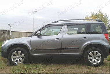 Вітровики Skoda Yeti 2009 (на скотчі)\Дефлектори вікон Шкода Йеті, фото 3