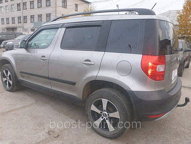 Вітровики Skoda Yeti 2009 (на скотчі)\Дефлектори вікон Шкода Йеті, фото 2