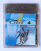 Гачки для риболовлі Cobra crystal, №4, 10шт.