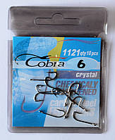 Cobra crystal, крючки для рыбалки , №6, 10шт