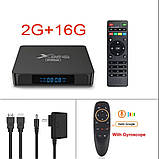 Смарт-ТВ-приставка X96Q Pro 2/16 Gb SmartTV Андроїд ТВ Android TV box + пульт Air Mouse G20, фото 3
