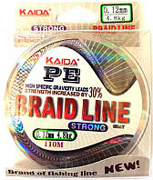 Шнур повідковий Kaida Braid Line перетин 0,12, 110м
