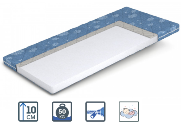 Дитячий матрац Сімба/Simba 10см 80*190 ТМ Kids Moment (піна Air Foam), фото 1