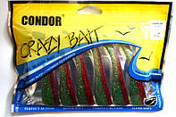 Приманка виброхвост Condor Crazy bait H4, цвет 47, 100мм, 6шт