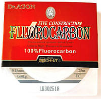 Флюорокарбон Dr.AGON FIVE CONSTRUCTION, сечение 0,18, 25м