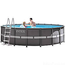 Каркасний басейн Intex 26330 - 1, 549 х 132 см (сходи, тент, підстилка)