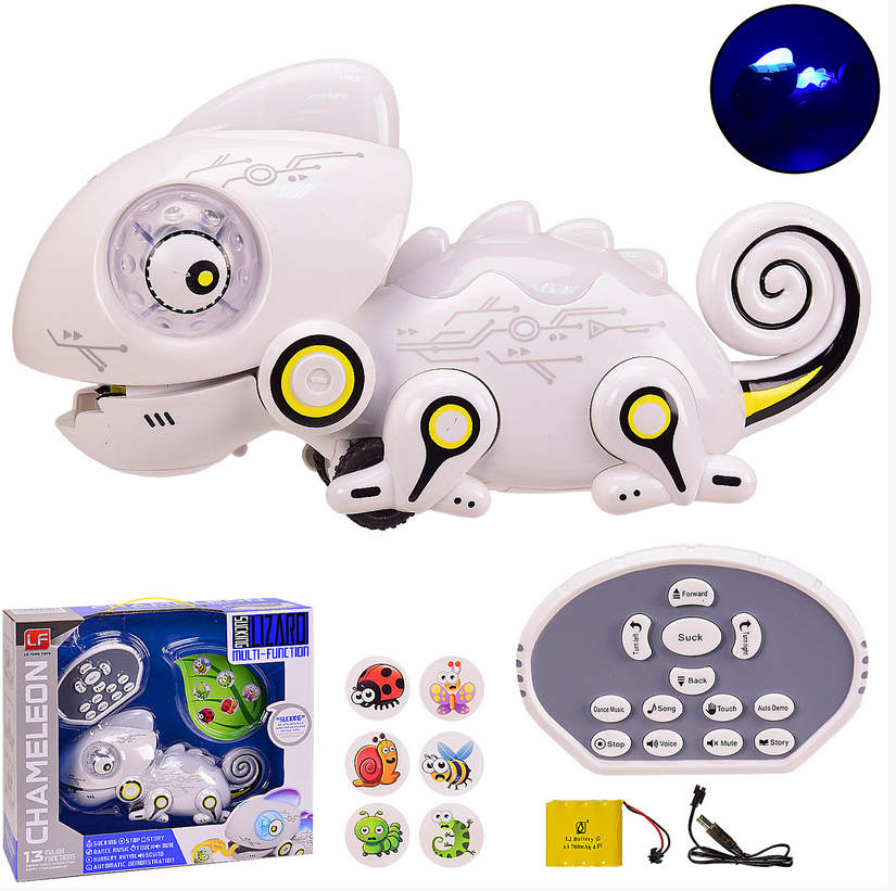 Інтерактивний Хамелеон їсть комах