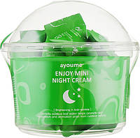 Пробник антивозрастных кремов для лица ночных ayoume enjoy mini night cream, 3 г.