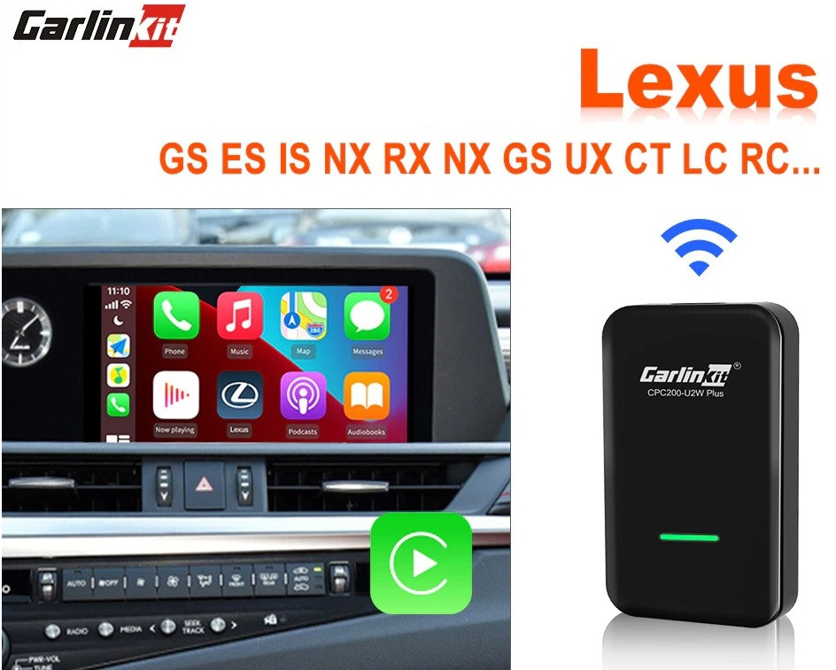 Carlinkit 3.0 Wireless CarPlay Adapter for Lexus ES IS LC LS NX RC