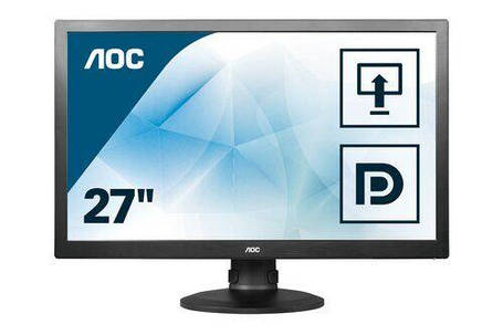 Монітор AOC E2770PQU / 27" (1920x1080) TN / VGA, DVI, HDMI / VESA 100, фото 2