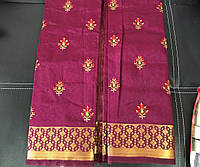 Класичне сарі Dola Silk Saree-105 темно-малиновий, Классическое сари индийское, Аюрведа Здесь