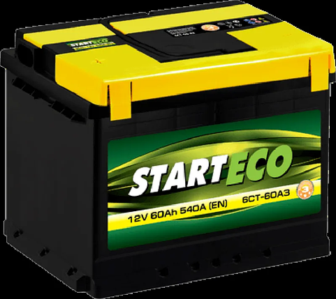 Акумулятор для автомобіля START ECO 60 Ah 540A, фото 2