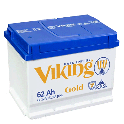 Автомобільний акумулятор Viking Gold 62 Ah 610 (0) En, фото 2