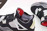 Кросівки N*ke Air Jordan 4 Retro "Білий чорний коричневий" р36-39;41-46, фото 8