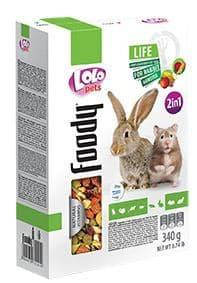 Lolopets Корм для хом'ячків і кроликів овочево-фруктовий 340г 71124