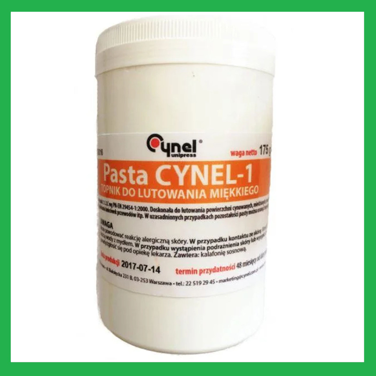 Флюс RMA Cynel — 1 каніфольний, Польща 175 грамів