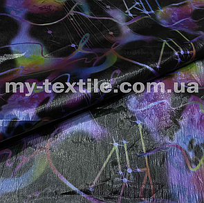 Плащівка Дощик Фіолетовий розводи на чорному