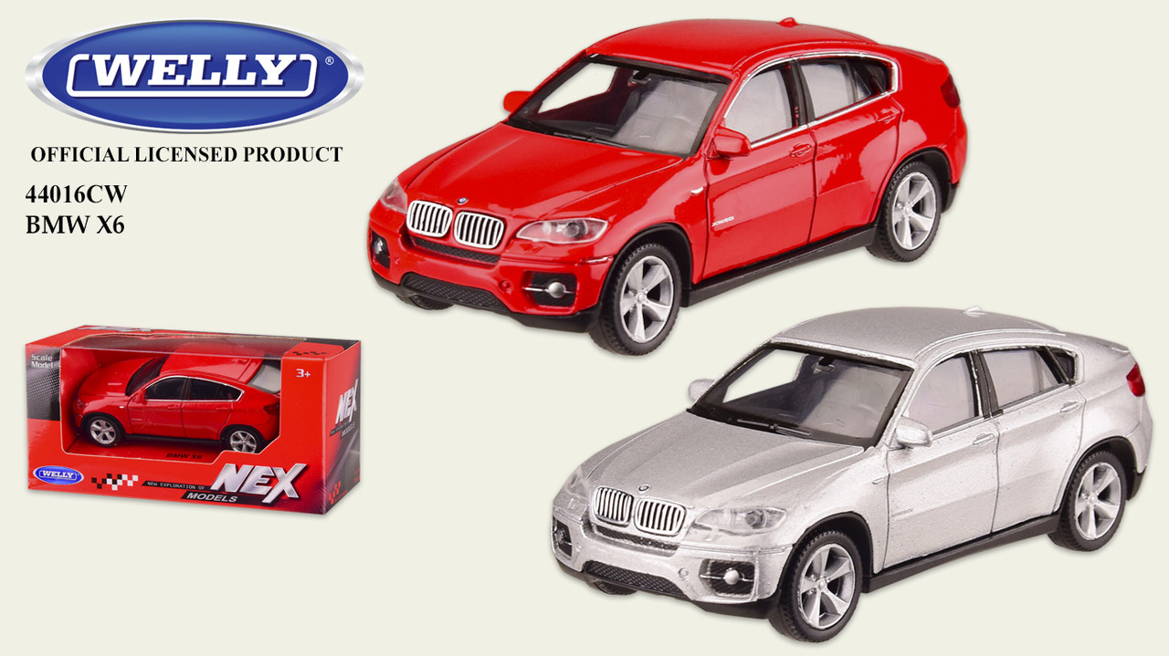 Металева машинка Welly BMW X6 44016CW