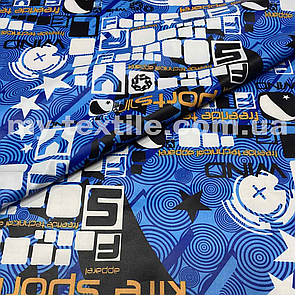 Плащівка Лаке принт на синьому