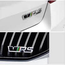 Емблема перед, значок решітки радіатора VRS SKODA (Шкода) зелений + хром., фото 3