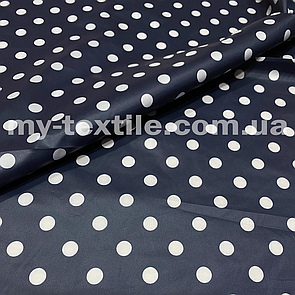 Плащівка Лаке принт Білий горох на темно синьому