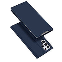Чехол-книжка Dux Ducis с карманом для визиток для Samsung Galaxy S22 Ultra Слот для визитки, Синий