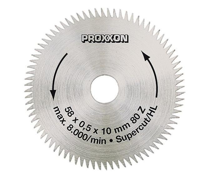 Пиляльний диск "super cut" PROXXON 28014 ( 58 х 0,5 х 10 / 80 зубів )